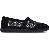Toms Alpargata Plus black moroccan crochet 37