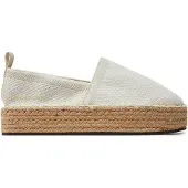 Calvin Klein Jeans Espadrilles Platform Espadrille Uc YW0YW01377 Écru 41