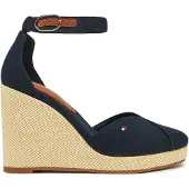 Tommy Hilfiger Halbschuhe Flag High Wedge Espad Closed Toe FW0FW08494 Dunkelblau 41