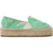 MANEBI' Espadrilles Cotton Jaquard Double Sole Espadrilles G 4.8 D0 Grün 37