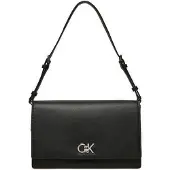 Calvin Klein Stylische schwarze Damentasche aus recyceltem Material mit viel Stauraum