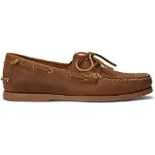 Ralph Lauren für Herren. 803932219002 Merton Bootsschuhe aus braunem Leder (41), Wohnung, Schnürsenkel, Lässig, Klassisch
