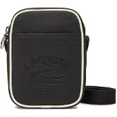 Lacoste Umhängetasche Vertical Crossover Bag Abimes Farine schwarz