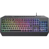 Trust Gaming GXT 836 Evocx Gaming Tastatur mit Deutsches QWERTZ Layout, 78% Recyclingkunststoff, RGB-Beleuchtung, Anti-Ghosting, Medientasten, Gaming Keyboard USB für PC/Laptop - Schwarz