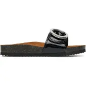Caprice Damen Pantoletten aus Leder mit Schließe, Schwarz (Black Patent), 39 EU