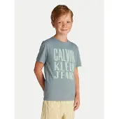 Calvin Klein Jeans T-Shirt Slogan Graphic IB0IB02459 Blau Regular Fit 128