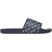 EA7 Unisex. 7X000109_AF15125 Flip-Flops All Over Logo navy (46), Lässig, Synthetisch, Strandbekleidung, Marine