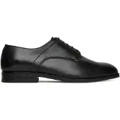 Tommy Hilfiger Herren Derby Schuhe Thunit aus Leder, Schwarz (Black), 46