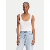 Calvin Klein Top LV044C345G Écru Regular Fit
