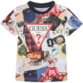 GUESS T-Shirt N5YI04 K8HM4 Bunt Regular Fit 80