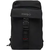 HUGO für Herren. 50547277 Marsel Umhängetasche schwarz (OSFA), Lässig, Polyamid