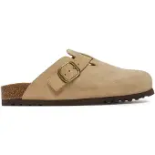 Scholl Clog Fae Suede Sp Damen Dark Beige-Schuhgröße 37