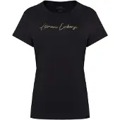 Armani Exchange für Damen. XW001457AF10356MC021 T-shirt XW001457AF10356 schwarz (L), Lässig, Baumwolle, Kurzarm