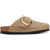 Birkenstock Damen Slipper Boston Big Buckle - Beige - Größe 37