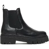 Tamaris Damen Elegante Stiefelette Chelsea 1-25450-45 Schwarz
