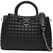 GUESS Schicke Schwarze Damenhandtasche mit abnehmbarem Schultergurt
