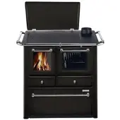Westminster Holzherd »K 85F«, anthrazit, Stahl, 6 kW, Dauerbrand geeignet - grau