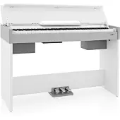 Gear4Music DP-7 Kompaktes Digitalpiano von weiß