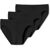 Schiesser Slip UNCOVER BY "Slip UNCOVER Cotton 3PACK Supermini 3er Pack", Herren, Gr. 3XL, schwarz, Obermaterial: 95% Baumwolle CO. 5% Elasthan EL., Unterhosen Slip