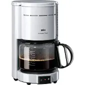 Braun KF 47/1 WH, Filterkaffeemaschine, Gemahlener Kaffee, 1000 W, Weiß