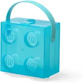 LEGO Aufbewahrungsbox Mit Griff Translucent Light Blue
