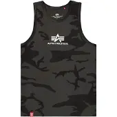 Alpha industries Tank-Top Basci Camo 126566C Grau Regular Fit