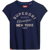 Superdry Indigo Workwear Cap Kurzarm-t-shirt