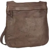 Harold's Leder Schultertasche Umhängetasche Submarine Shopper Zip Brown dunkelbraun
