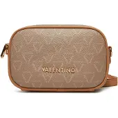 Valentino Elegante Damenhandtasche Beige mit Reißverschluss und Recycling-Details