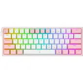 Redragon K617-RGB Fizz RGB White/Pink, Kabelgebunden, USB, Mechanischer Switch, Pink, Weiß