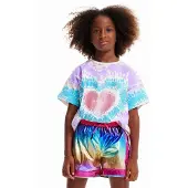Desigual T-Shirt 23SGTK02 Bunt Regular Fit 104