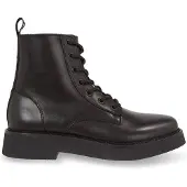 Tommy Hilfiger Lace Up Flat Boot Kurzstiefel Schwarz