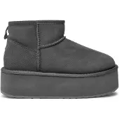 Emu australia Schuhe Australia Stinger Micro Flatform W13082Charcoal