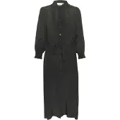 Kaffe Midikleid "Damen Kleid KAemine", Damen, Gr. 42, N-Gr, schwarz (schwarz deep), Obermaterial: 50% Viskose CV. 50% Viskose LENZING ECOVERO CV LenzEcov., Kleider Midikleid