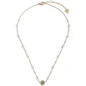 GUESS JUBN05515JWYGT/U Damen-Halskette Multi Pearls 4G Goldfarben