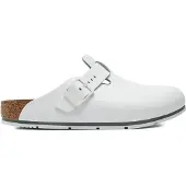 Birkenstock Damen/Herren-Haus & Arbeitsschuh, Boston PRO LE White, Größe 41