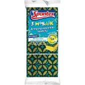 Spontex Reinigungsschwamm Mosaik farb. sortiert 3er Pack