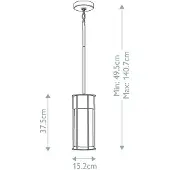 Elstead Lighting Camillo Outdoor Pendelleuchte Messing IP44 KL-CAMILLO-P-PNBR