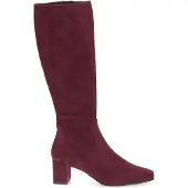 Caprice Elegante Damen-Schaftstiefel aus Textil mit Karree-Spitze 9-25547-41, Größe:37 EU, Farbe:Rot