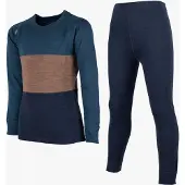 Lindberg Bamboo Merino Thermounterwäsche, Blue/Navy, 160