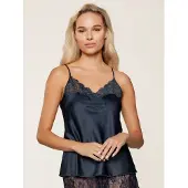 Lingadore Slipdress Sparkling Blue | Grösse: XXL | Farbe: Navy-Blau