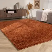 NATURL. Einfarbiger Teppich - Wish Terracotta 230x330cm