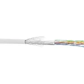 InLine Patchkabel Cat.5e, weiß, SF/UTP, AWG26, PVC, 100m, 100 m, Cat5e, SF/UTP (S-FTP), Weiß