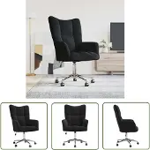 The Living Store Relaxsessel Schwarz Samt