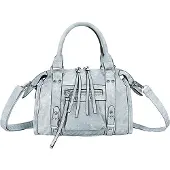 Gallantry Paris Gallantry, Damentasche Bowling mit langen Henkeln und Zipper-Deko, Blau
