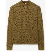 Sissy-Boy Spitzenshirt - Dunkelgrün | Größe: S