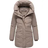 MARIKOO Winterjacke "Delilah" mit kuschelig warmem Teddyfleece und hohem Kragen