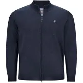 Jan Vanderstorm Strickjacke Herren Baumwolle blau, 5XL 764546-0001-09987