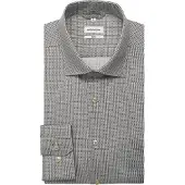Seidensticker Businesshemd "Schwarze Rose", Herren, Gr. L (42), normale Ärmellängen, dunkelblau, 100% Baumwolle, bedruckt, slim fit, 2-Knopf-Manschette, Hemden Businesshemd, Slim 1/1 Kentkragen Druck