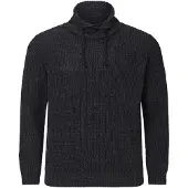 Jan Vanderstorm Strickpullover "Pullover DUMENI" 1 Stk. mit asymmetrischem Kragen